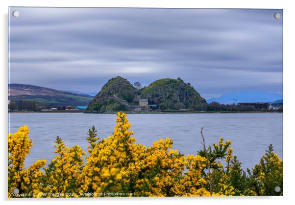 Dumbarton Castle Acrylic by RJW Images
