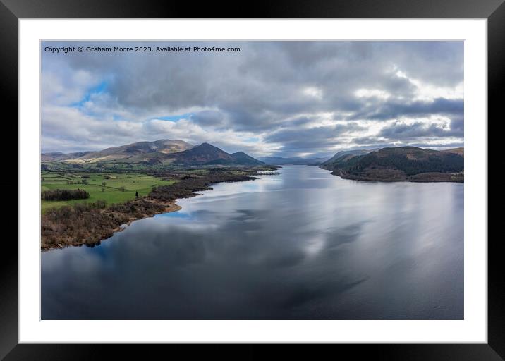Bassenthwaite looking southeast Framed Mounted Print by Graham Moore