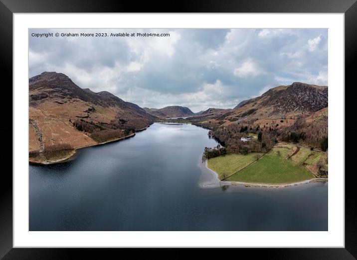 Buttermere and Crummock Water Framed Mounted Print by Graham Moore