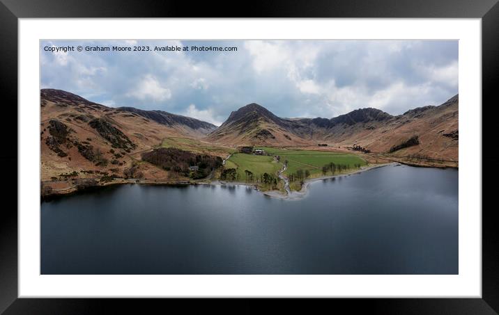 Buttermere Fleetwith Pike and Haystacks Framed Mounted Print by Graham Moore