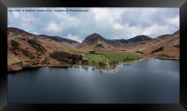 Buttermere Fleetwith Pike and Haystacks Framed Print by Graham Moore