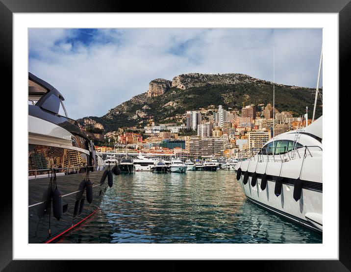 Principality of Monaco in Europe Framed Mounted Print by Artur Bogacki