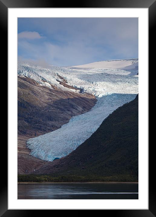 Svartisen glacier Framed Mounted Print by Thomas Schaeffer