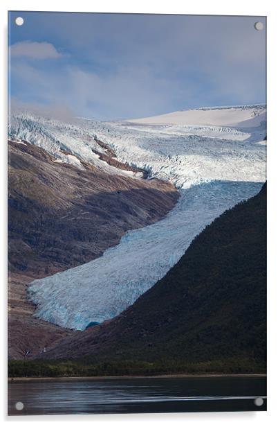 Svartisen glacier Acrylic by Thomas Schaeffer