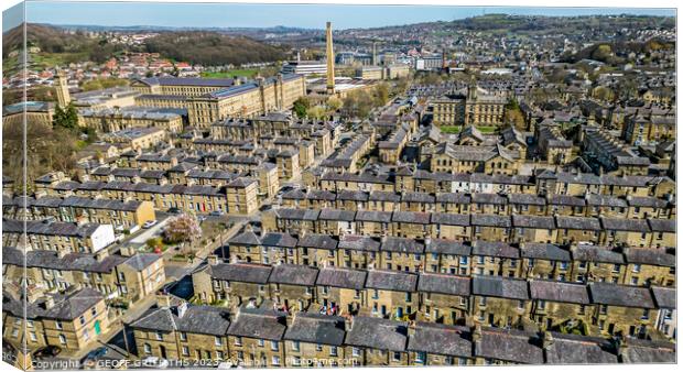 Saltaire Canvas Print by GEOFF GRIFFITHS