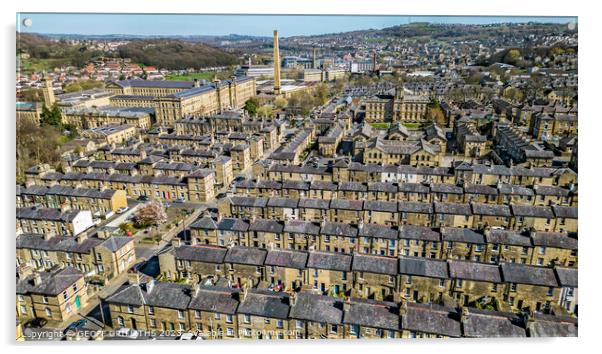 Saltaire Acrylic by GEOFF GRIFFITHS