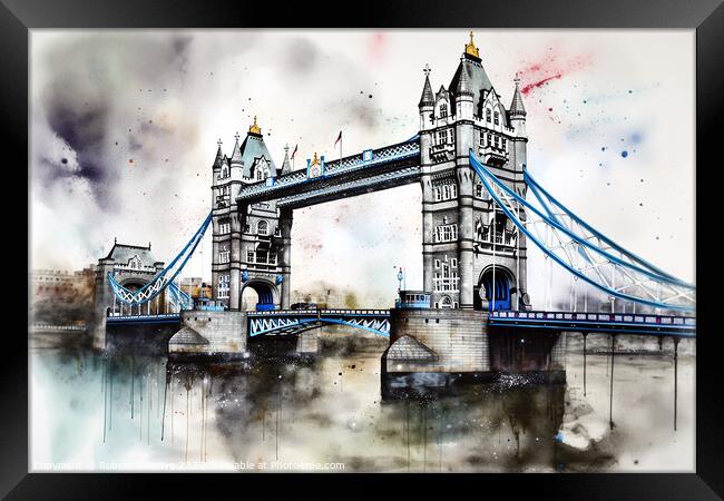 Tower Bridge Framed Print by Robert Deering