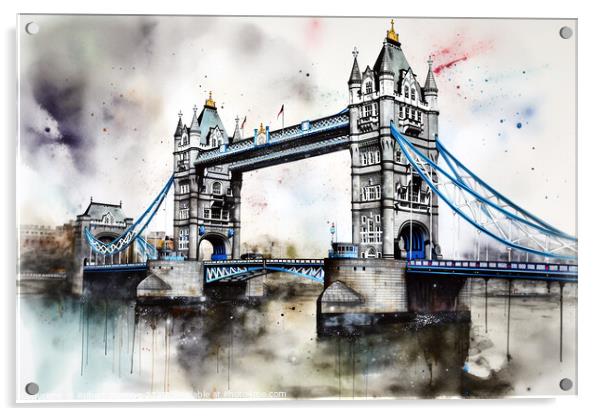 Tower Bridge Acrylic by Robert Deering