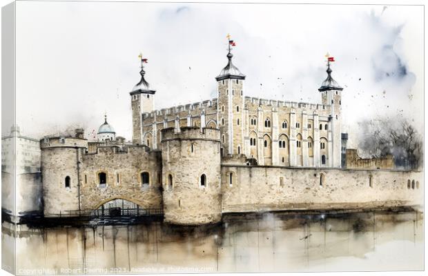 Tower of London Canvas Print by Robert Deering