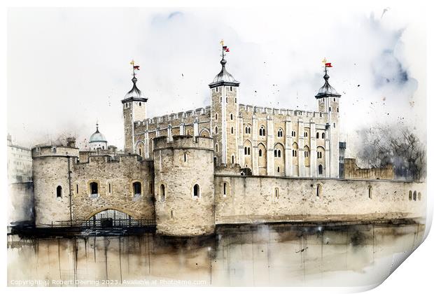 Tower of London Print by Robert Deering