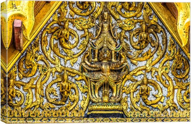 Garuda Buddhas Grand Palace Bangkok Thailand Canvas Print by William Perry