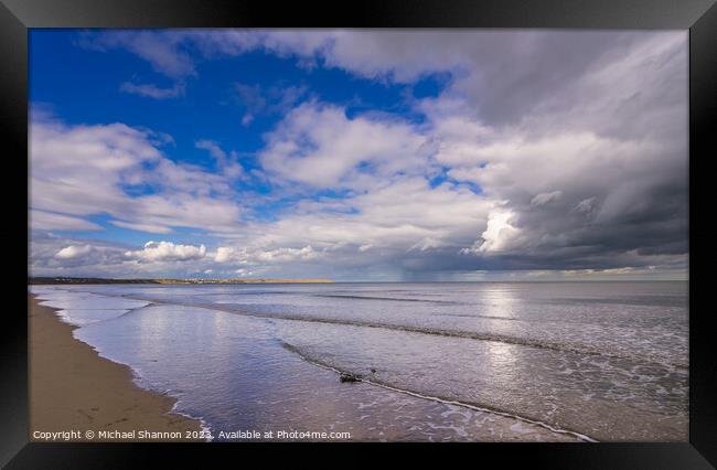 Filey Bay, North Yorkshire Framed Print by Michael Shannon
