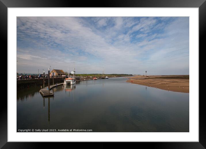 Majestic Harbour view in Wells-next-the-sea Framed Mounted Print by Sally Lloyd