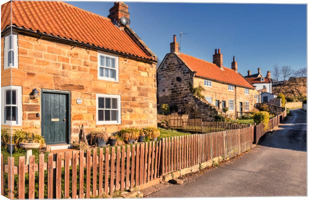 Sandsend Cottages Photography in 2023 Canvas Print by Tim Hill