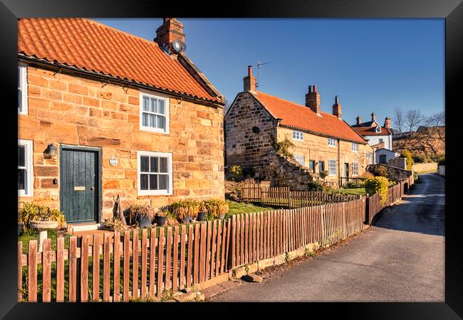 Sandsend Cottages Photography in 2023 Framed Print by Tim Hill