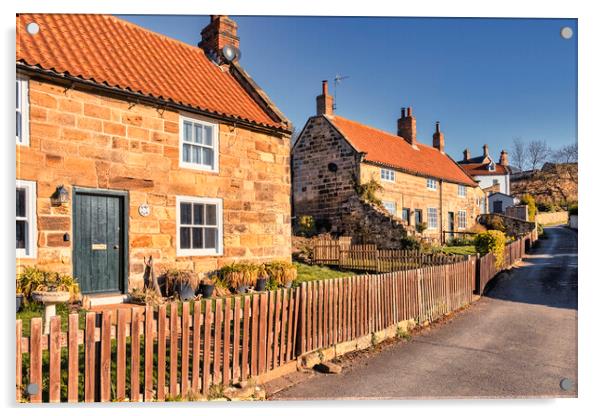 Sandsend Cottages Photography in 2023 Acrylic by Tim Hill