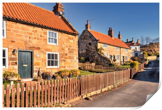 Sandsend Cottages Photography in 2023 Print by Tim Hill