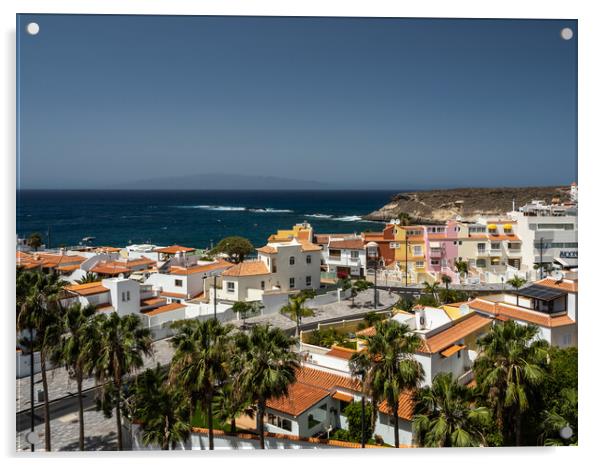 La Caleta in Tenerife Acrylic by Tony Twyman