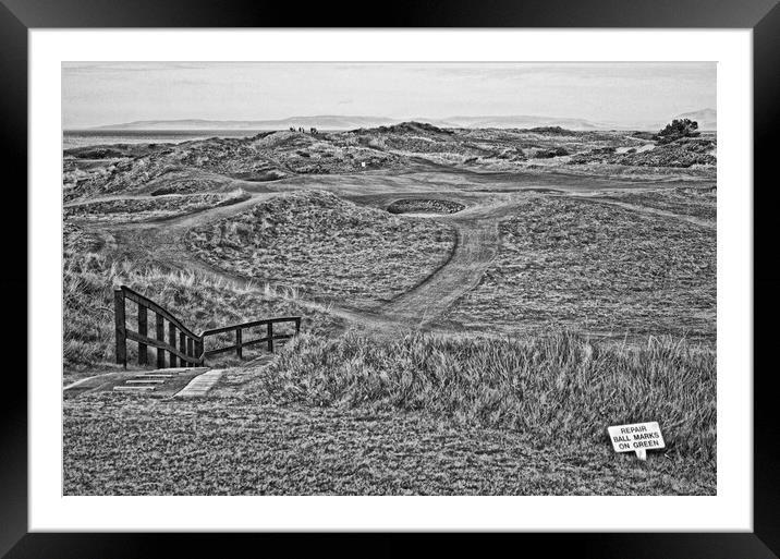 The Postage Stamp 8th hole Royal Troon Framed Mounted Print by Allan Durward Photography