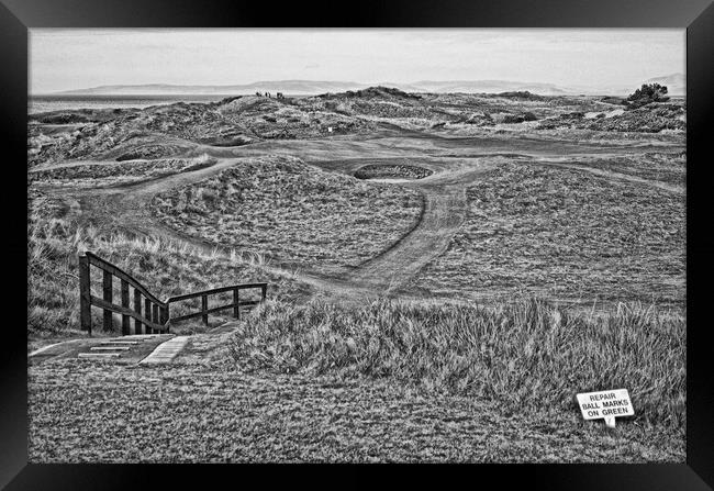 The Postage Stamp 8th hole Royal Troon Framed Print by Allan Durward Photography