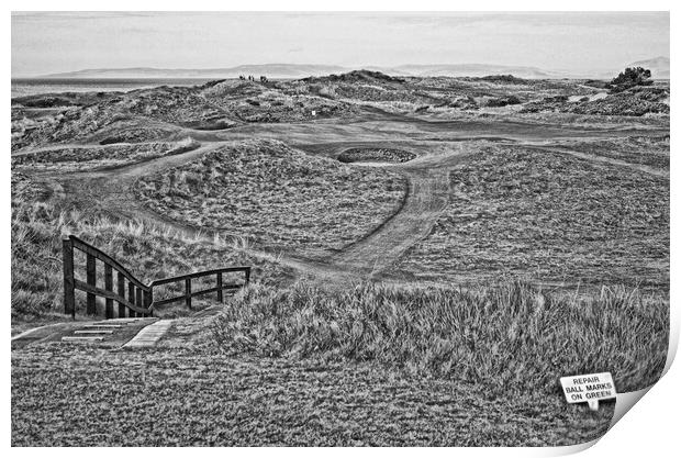 The Postage Stamp 8th hole Royal Troon Print by Allan Durward Photography