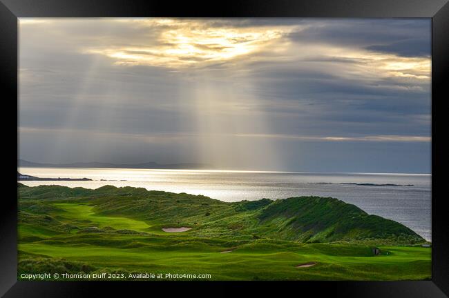 Golf With A View Framed Print by Thomson Duff