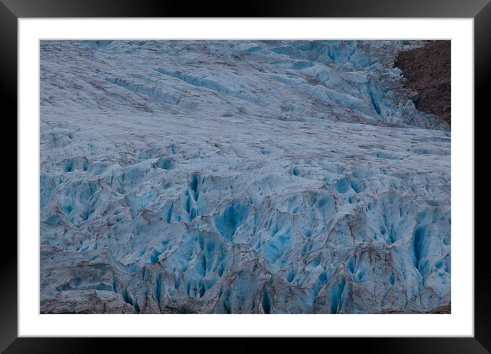 Svartisen glacier Framed Mounted Print by Thomas Schaeffer