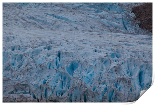 Svartisen glacier Print by Thomas Schaeffer