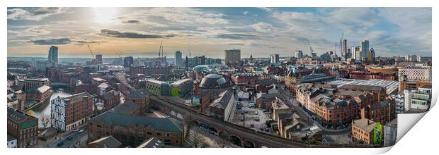 Leeds City Skyline Print by Apollo Aerial Photography