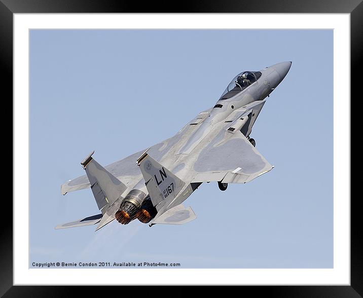 F-15 Eagle Framed Mounted Print by Bernie Condon