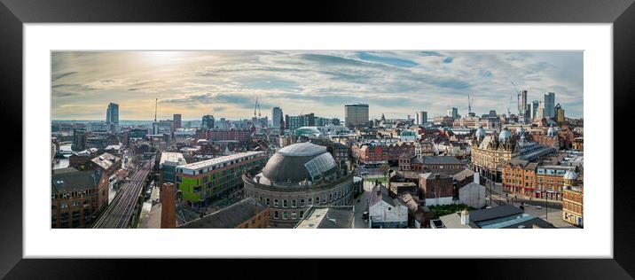 The City of Leeds Framed Mounted Print by Apollo Aerial Photography