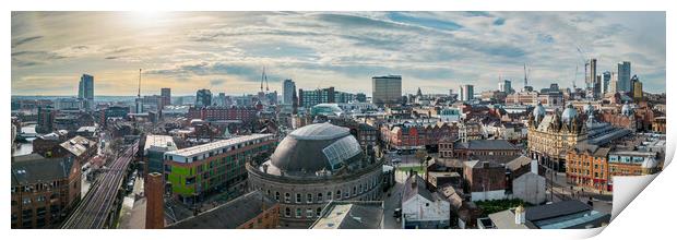 The City of Leeds Print by Apollo Aerial Photography