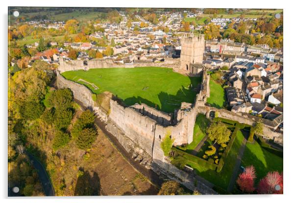 Richmond Castle North Yorkshire Acrylic by Apollo Aerial Photography