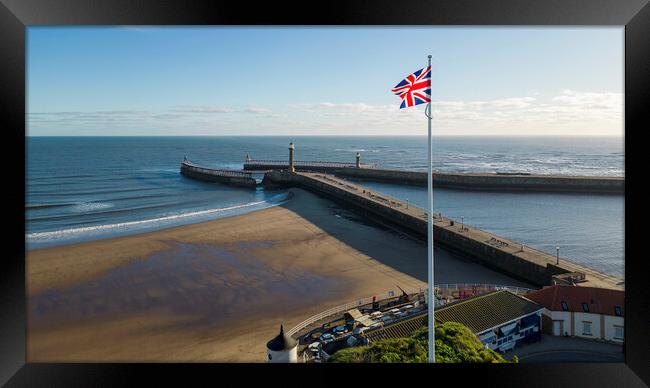 Whitby British Seaside Resort Framed Print by Tim Hill