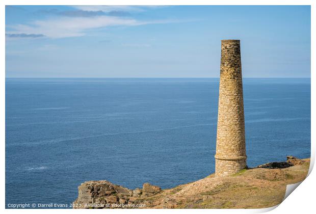 Chimney on the edge Print by Darrell Evans