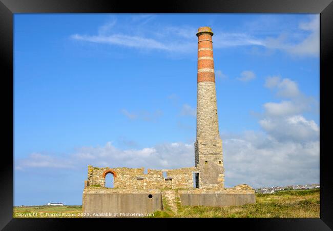 Building and Chimney Framed Print by Darrell Evans