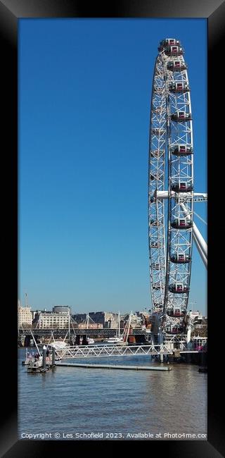 The Majestic London Eye Framed Print by Les Schofield