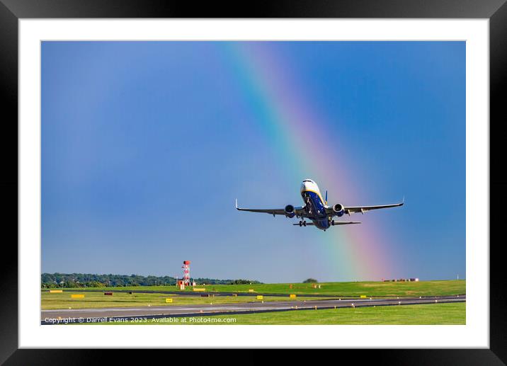 Leaving the Rainbow Framed Mounted Print by Darrell Evans