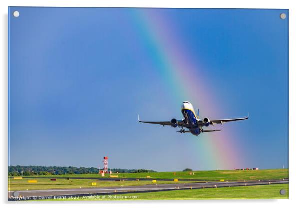 Leaving the Rainbow Acrylic by Darrell Evans