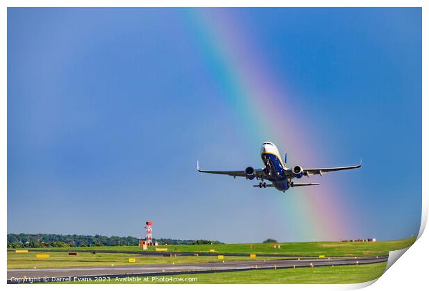 Leaving the Rainbow Print by Darrell Evans