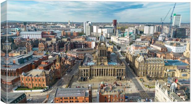 Leeds Town Hall  Canvas Print by Apollo Aerial Photography