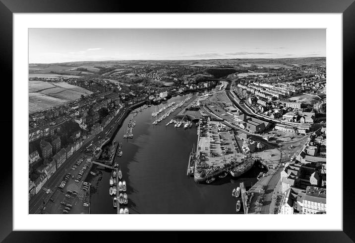 Whitby River Esk and Yacht Marina Framed Mounted Print by Tim Hill
