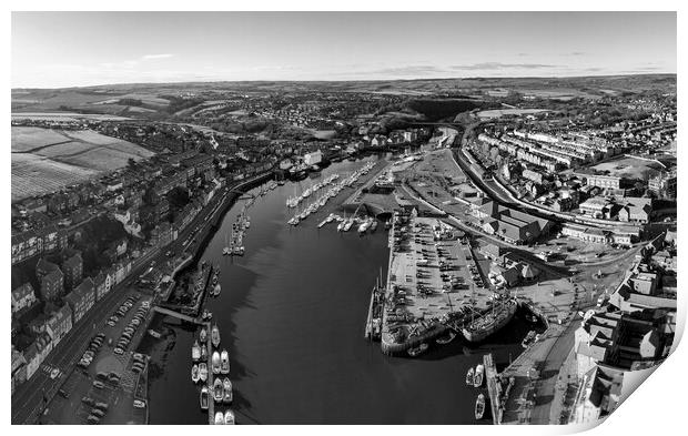 Whitby River Esk and Yacht Marina Print by Tim Hill