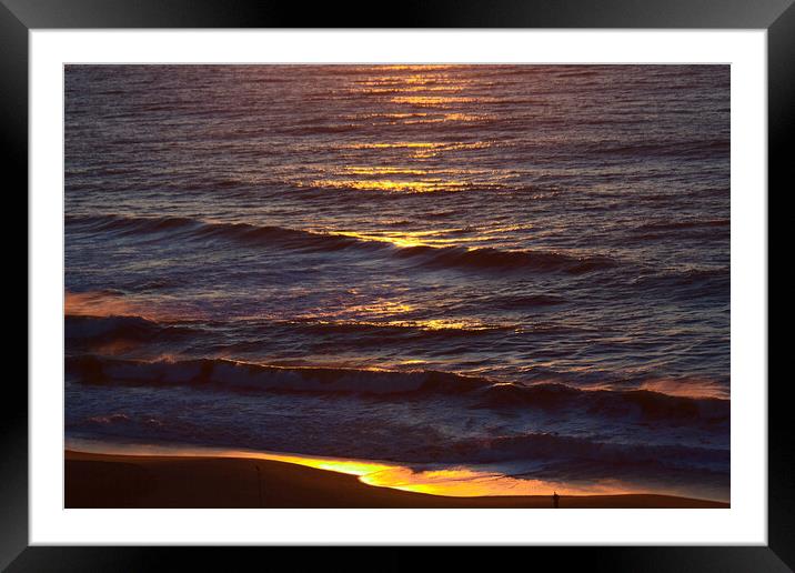 Sunrise on Ocean Waves Framed Mounted Print by Jeremy Hayden