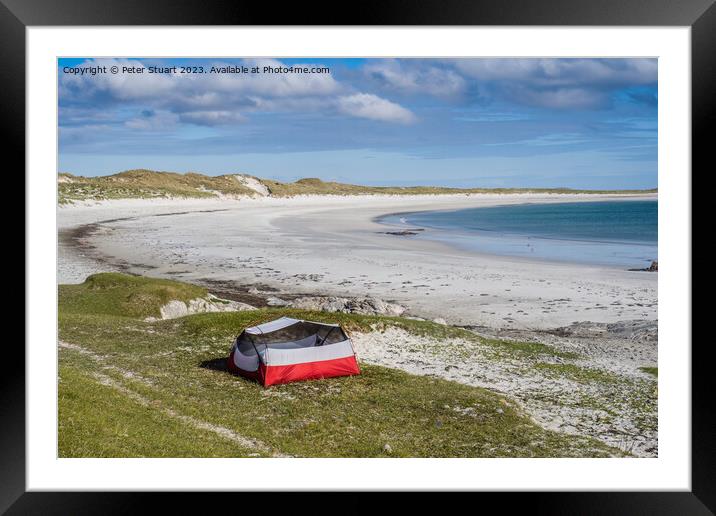 North Uist is a haven for birdwatchers and there is an RSPB rese Framed Mounted Print by Peter Stuart