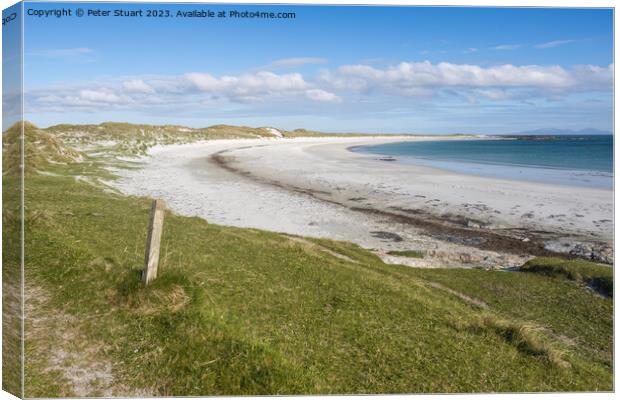 North Uist is a haven for birdwatchers and there is an RSPB rese Canvas Print by Peter Stuart