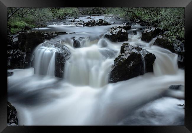 Outdoor waterfall Scaur water Framed Print by christian maltby