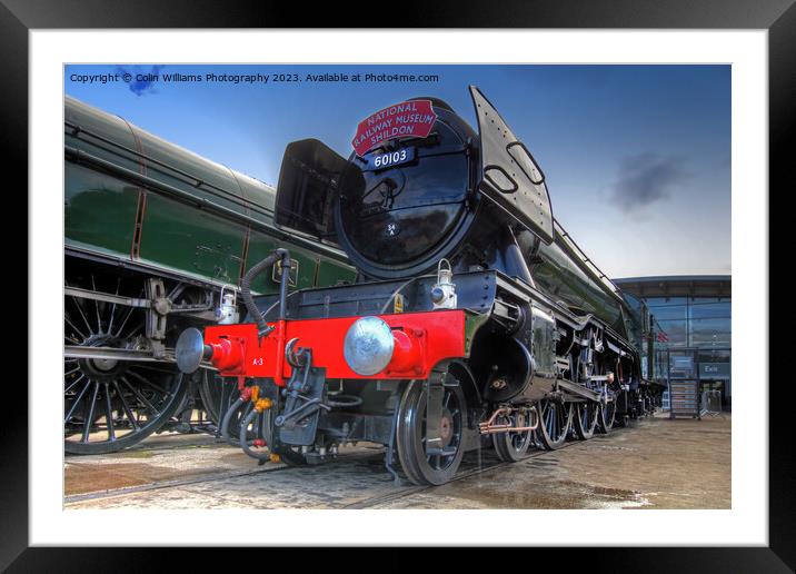 The Return Of The Flying Scotsman NRM Shildon Up Close Framed Mounted Print by Colin Williams Photography