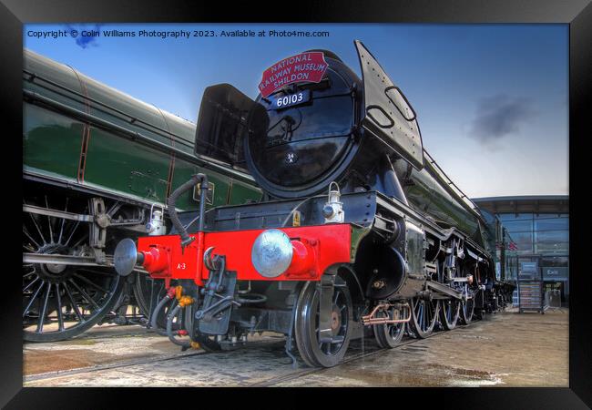 The Return Of The Flying Scotsman NRM Shildon Up Close Framed Print by Colin Williams Photography