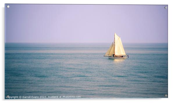 Calm Sailing Acrylic by Darrell Evans